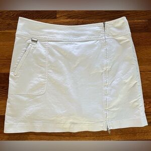 Ralph Lauren Golf Side Zipper with Zip Up Pockets Athletic White Skort Size 14